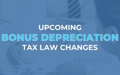 Upcoming Depreciation Tax Law Changes